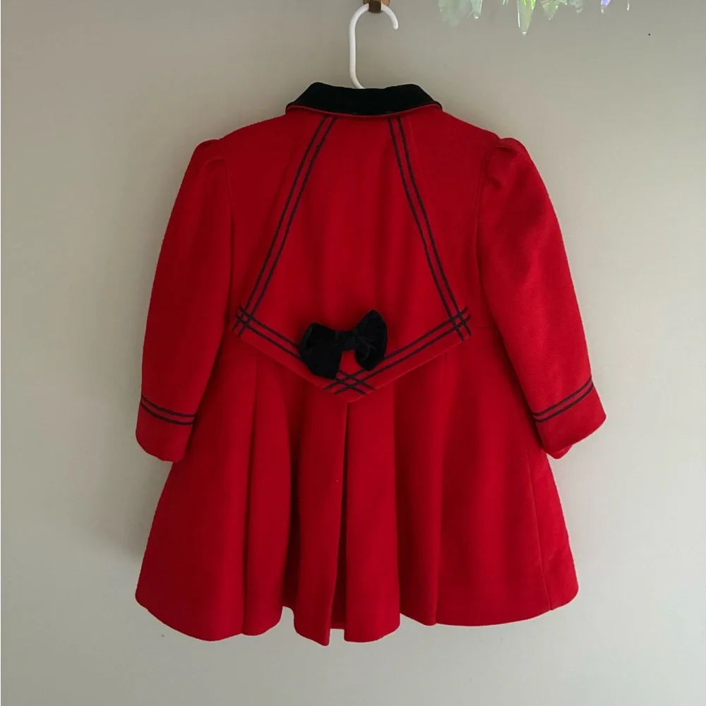 Vintage Rothschild Classic Red Wool Coat American Girl‎ Size 4